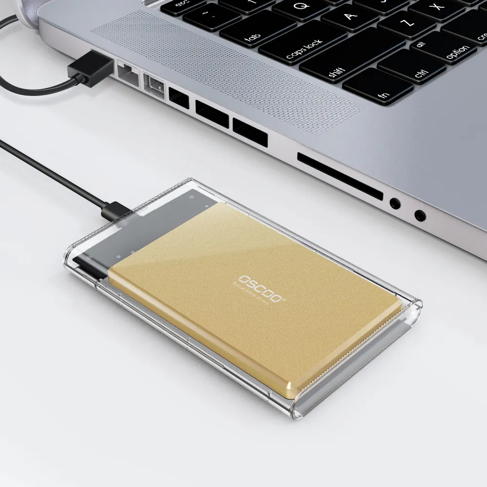 OSCOO เคสฮาร์ดดิสก์ HDD SATA SSD ขนาด USB3.0นิ้ว,เคสพกพาแบบแข็งสำหรับดิสโก้ Duro ขนาด2.5นิ้ว