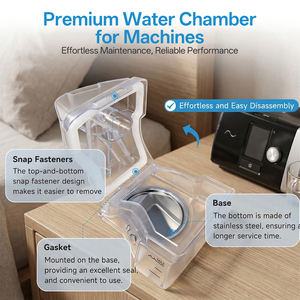 Chambre à eau de rechange durable pour <span class=keywords><strong>humidificateur</strong></span>, compatible avec la machine CPAP S10, pour un usage quotidien à domicile et un meilleur sommeil - Product Image 4