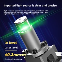 Niveau laser vert Dongcheng FF-16LE2 16 lignes 505-520nm 4D 360 degrés, haute précision industrielle et DIY, ligne fine lumineuse de 4 mm