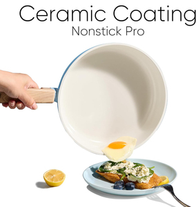 Juego de Ollas de Cerámica Duraderas, Antiadherentes, Seguras y Saludables, de Uso General para Todas las Estufas - Product Image 3