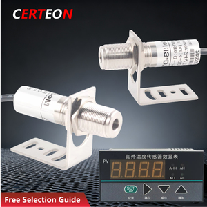 高精度600℃非接触赤外線デジタル表示センサーRS485 4‑20mA出力付き産業用赤外線温度センサー - Product Image 1