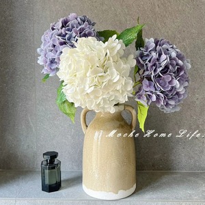 Fleurs d'hortensia artificielles Haiyi en PVC, grand bouquet, décoration intérieure, accessoires de mariage - Product Image 1