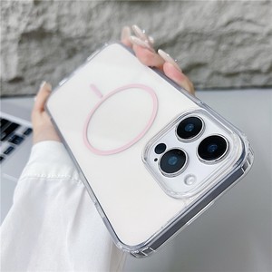 เคสโทรศัพท์ใสหรูหราสำหรับ iPhone 18 17 15 14 13 12 11 Pro Max 16 Plus รองรับการชาร์จไร้สายแบบแม่เหล็ก ฝาหลังใส - Product Image 4
