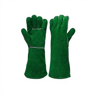 Guantes de Seguridad de Piel de Vacuno, Transpirables, Resistentes al Calor, Textura Lisa, Antideslizantes, Resistentes a la Abrasión, Puño Recto - Product Image 5