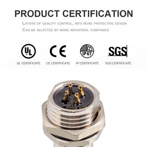 M12 Löt-Einbaubuchse Direkt ab Werk, Stecker/Buchse, 2-17 Pins, B/D-Code, Wasserdicht nach IP67, Steckverbinder - Product Image 4