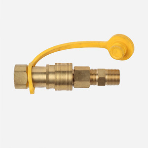 Adaptateur de bouteille de gaz en laiton 3/8, coupleur à connexion rapide pour kit de conversion de recharge de propane - Product Image 2