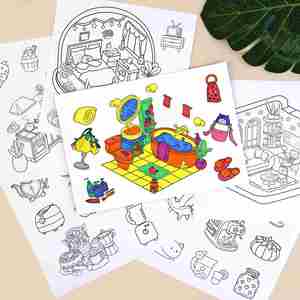 Kit d'activités créatives pour filles : autocollants, livre de coloriage et jeu DIY pour Noël, anniversaire et autres fêtes - Product Image 2