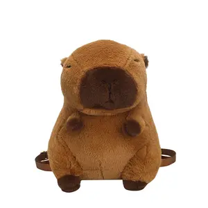 Cute three-dimensional capybara plush doll bag net red water dolphin doll doll bag girl cartoon shoulder bags