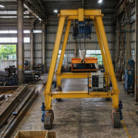 Grue à portique sur pneus en caoutchouc à double alimentation diesel RTG, énergie hybride, économie de carburant, déplacement flexible