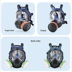 Masque à gaz complet en silicone Filtre HEPA Réutilisable Lavable Protection contre la poussière industrielle <span class=keywords><strong>Peinture</strong></span> en aérosol formaldéhyde des mines de charbon - Product Image 4