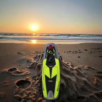 RUSH WAVE Jetboat électrique à jet unique, planche de surf à pédales à grande vitesse pour sports nautiques, aileron de logo personnalisable 48v pour les eaux de l'océan