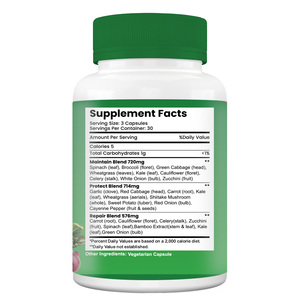 OEM ODM stok tersedia khusus grosir semua dalam satu keseimbangan alam Superfood sayuran kapsul - Product Image 2