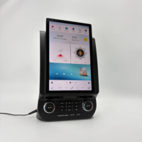 Écran de lecteur DVD radio Android 13 Qualcomm de 12,95 pouces, GPS Navi BT DSP, CarPlay sans fil, stéréo pour Ford F150 2015-2021