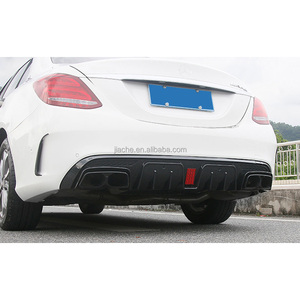 2 Piezas para Mercedes Benz Clase C / <span class=keywords><strong>E</strong></span> / <span class=keywords><strong>S</strong></span> / GLE / GLS W205 W212 E63, Cubiertas Negras para las Puntas del Silenciador del Tubo de Escape Trasero del Automóvil - Product Image 4