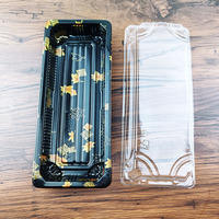 Conteneur d'emballage alimentaire frais de haute qualité pour emporter, boîte à sushi en plastique jetable, plateau à sashimi