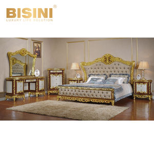 Ensemble de <span class=keywords><strong>table</strong></span> et de chaises de salle à manger rectangulaire extensible en bois sculpté classique royal français Bisini, ensemble exclusif en acajou massif fait à la main - Product Image 4