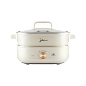 Olla Eléctrica Midea de 6L con Doble Compartimento, Sartén Antiadherente Multifuncional para Cocinar, Freír y Saltear - Product Image 3