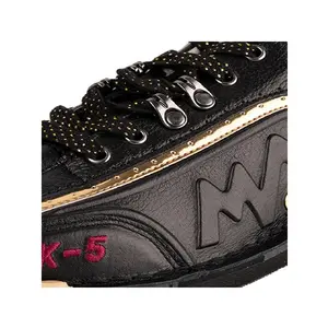 맥스 웰터 K-5 볼링 신발 블랙 전통 공예 탑 캥거루 가죽 전문 볼링 신발