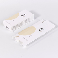 Kotak Kemasan Kosmetik Karton Putih Matte Cetak Kaligrafi Cina Minimalis dengan Strip Sobek