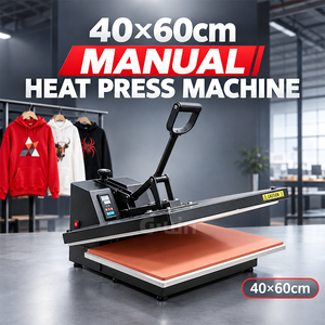 Máquina de Prensa de Calor Manual Gwin Guangzhou de 40*60 cm para Camisetas, Nueva, con Tinta DTF, Certificación CE - Product Image 2