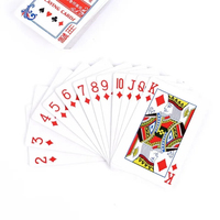 Jeu de poker pliable imperméable 57x87mm, 54 cartes en PVC, jeu de poker King Deck, jeu de société de divertissement pour adultes Soha Bridge