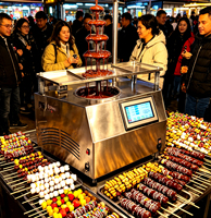 Fontaine à chocolat professionnelle à température stable pour traiteur, équipement de service de chocolat pour mariages, fêtes et bars à desserts