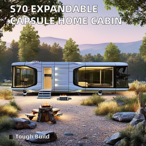 Maison roulotte moderne verte et verte pour villa, appartement, conteneur en acier préfabriqué, étanche, vente en gros disponible - Product Image 2