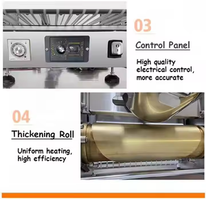 Máquina Automática para Hacer Crepas y Pasteles en Capas con Motor, Acero Inoxidable de Grado Alimenticio, Alta Capacidad 200-300 piezas/hora - Product Image 3