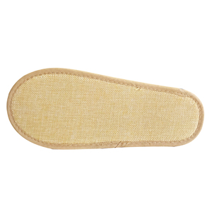 Ciabatte Monouso Personalizzate Gialle con Punta Aperta in Lino con Logo Personalizzato <span class=keywords><strong>per</strong></span> Hotel, Ospedali e Viaggi - Product Image 5