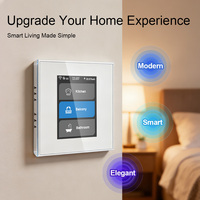 Interrupteur mural intelligent pour rideaux, écran tactile LCD L8 de haute qualité, Tuya Wifi Zigbee 1/2/3 voies, compatible avec Smart Life, Alexa, Google