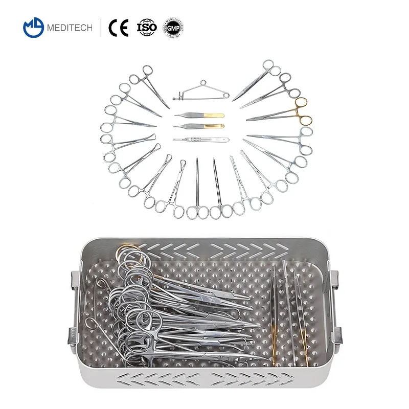 Meditech Dierlijke Veterinaire Orthopedische Chirurgische Chirurgie Implantaat Chirurgische Instrumenten Kit, Veterinair Instrument Orthopedische Set