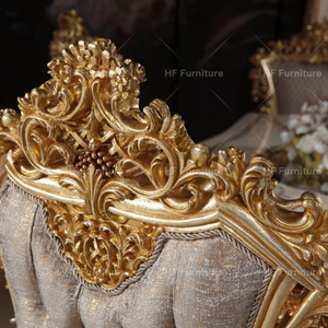 Vintage cổ điển hoàng gia phong cách Châu Âu Sofa gỗ rắn với Bàn cà phê sang trọng chạm khắc phòng khách trung tâm bảng - Product Image 4