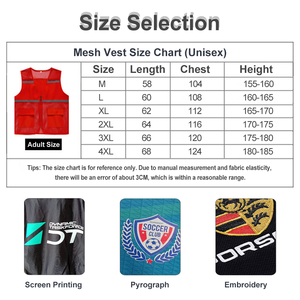 Chaleco Reflectante Promocional Personalizado con Logotipo <span class=keywords><strong>para</strong></span> Construcción, Ropa de Trabajo de Ingeniería, Chaleco de Seguridad Laboral con Múltiples Bolsillos y Cremallera - Product Image 4