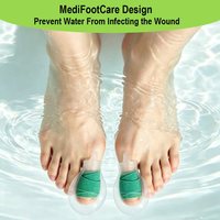 Protectores de Dedos MediToes para Ducha y Natación, Fundas de Silicona para los Dedos, para Pedicura, Manicura, Protección de Heridas y Remojo de Uñas