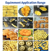 Machine de panure et de revêtement automatique haute vitesse à commande PLC, en acier inoxydable 304 de qualité alimentaire, pour nuggets de poulet