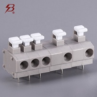 Connecteur à poussoir pour circuits imprimés KREALUX BELEKS 450 volts 10 ampères 0,5-2,55 mm² 16-20 AWG avec boîtier PA66 pour pilotes LED