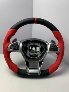 Volant en cuir véritable et fibre de carbone amélioré, style course, pour <span class=keywords><strong>AUDI</strong></span> A3 A4 A5 A6 RS3 RS4 RS5 RS6 S8 Q3 Q5 <span class=keywords><strong>TT</strong></span> R8 - Vente Flash - Product Image 5
