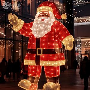 Lanterne a Tema Natalizio con Babbo Natale Luci a LED Decorative per Esterni e Centri Commerciali - Product Image 2