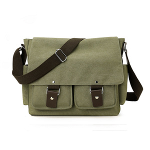 Sac bandoulière vintage pour homme, en toile respirante et résistante à l'usure, style décontracté printemps, OEM neuf - Product Image 4