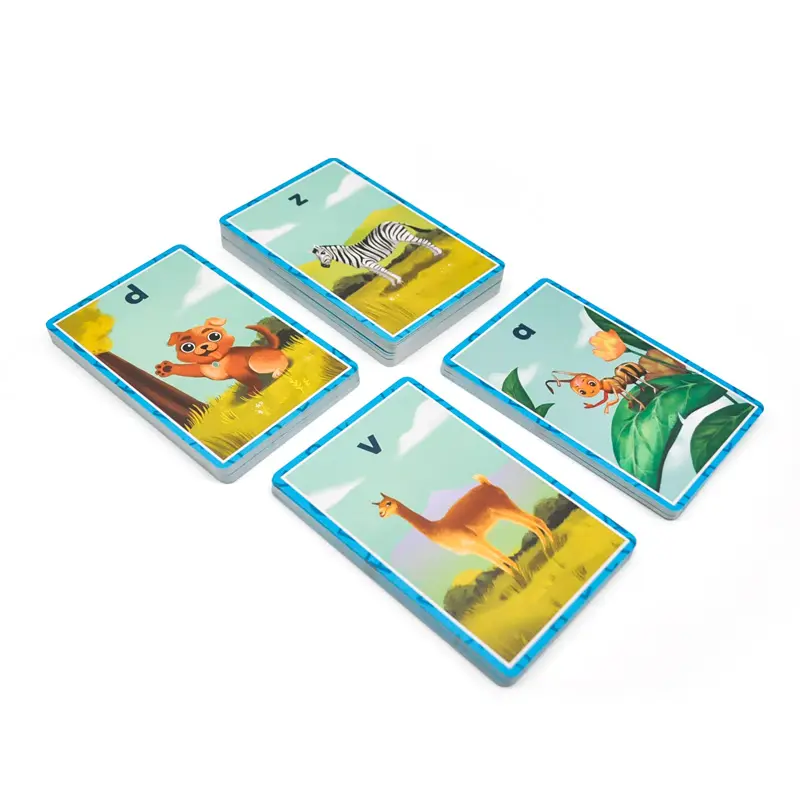 2023 Wholesale New Arrival Motivational Flash Cards Educational Paper Card Game Learning Oracle Kids Flashcards