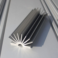 Radiateur en alliage d'aluminium sur mesure, non standard, usiné par CNC, fraisé, anodisé, dissipateur thermique pour le refroidissement mécanique des applications minières