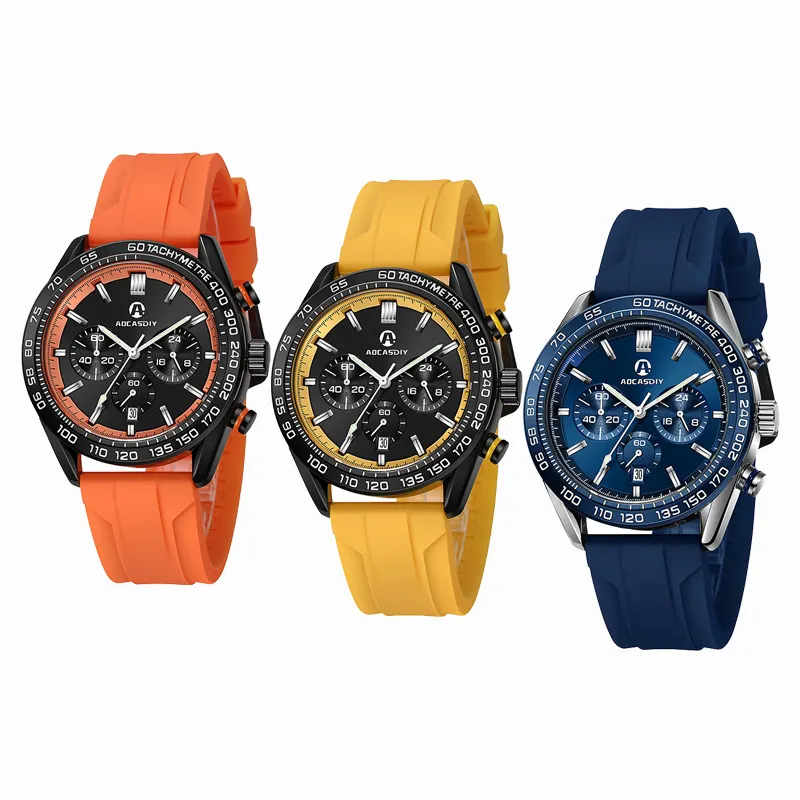 AOCASDIY en çok satan çok fonksiyonlu marka lüks spor derin su geçirmez güçlü aydınlık moda erkek saatler