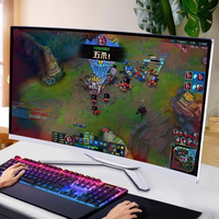 24" High Quality Curved AIO Desktop Gaming PC DDR3 IPS CPU I5 I7 I9 Dedicated Card Barebone Monoblock All-in-One Game Computer