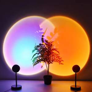 โคมไฟฉายภาพพระอาทิตย์ตกแบบขายส่ง หมุนได้ 180 องศา ชาร์จผ่าน USB โปรเจคเตอร์ LED โมเดิร์น ทำจากอะลูมิเนียม สำหรับใช้ในโรงแรม - Product Image 2