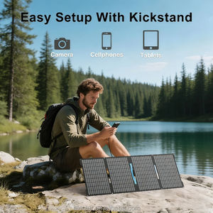 Panel Solar Portátil Plegable de Silicio Monocristalino de 60W, Cargador USB de 5V, 20% de Eficiencia, Mini Cargador para Exteriores - Product Image 5