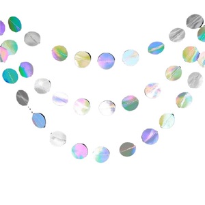 Striscione in Carta Stampata UV <span class=keywords><strong>con</strong></span> Stelle Argentate Laser 4M per Matrimoni, Primo Compleanno Bambini, Feste a Tema Sirena, Ritorno a Scuola, Feste di Laurea - Product Image 6