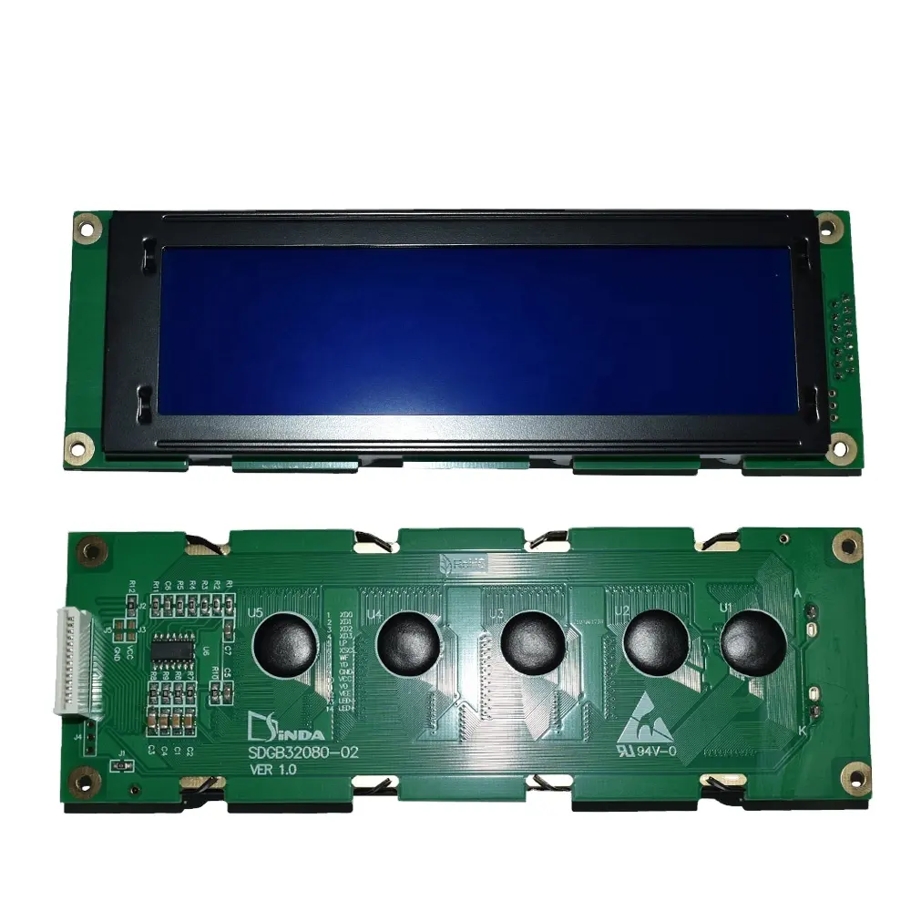 320x80 grafik LCD ekran sarı-yeşil/mavi Roland tuş takımı 32080 LCD ekran modülü