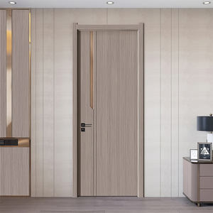 Porte intérieure moderne en WPC blanc, étanche, pour chambre à coucher, sans peinture, certifiée CE, garantie 5 ans, cadre de porte en PVC, vente directe - Product Image 3