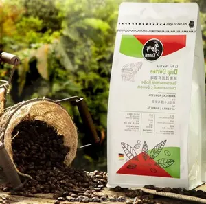 Groothandel Bedrukt Biologisch Afbreekbaar Aluminiumfolie Pouch Lege Verpakking Koffie Zak