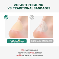 Pansements hydrocolloïdes en gel personnalisés pour ampoules, imperméables, coussinets protecteurs pour les pieds